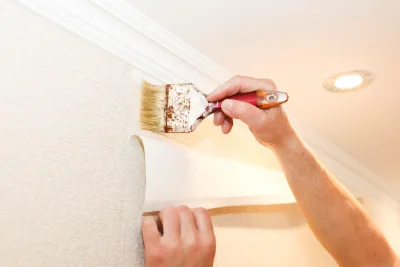 Pose de papier peint à Lombreuil — revêtements muraux et toiles de verre